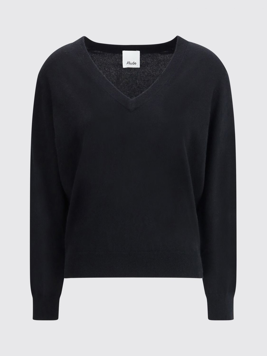 Allude Cashmere Sweater In Black