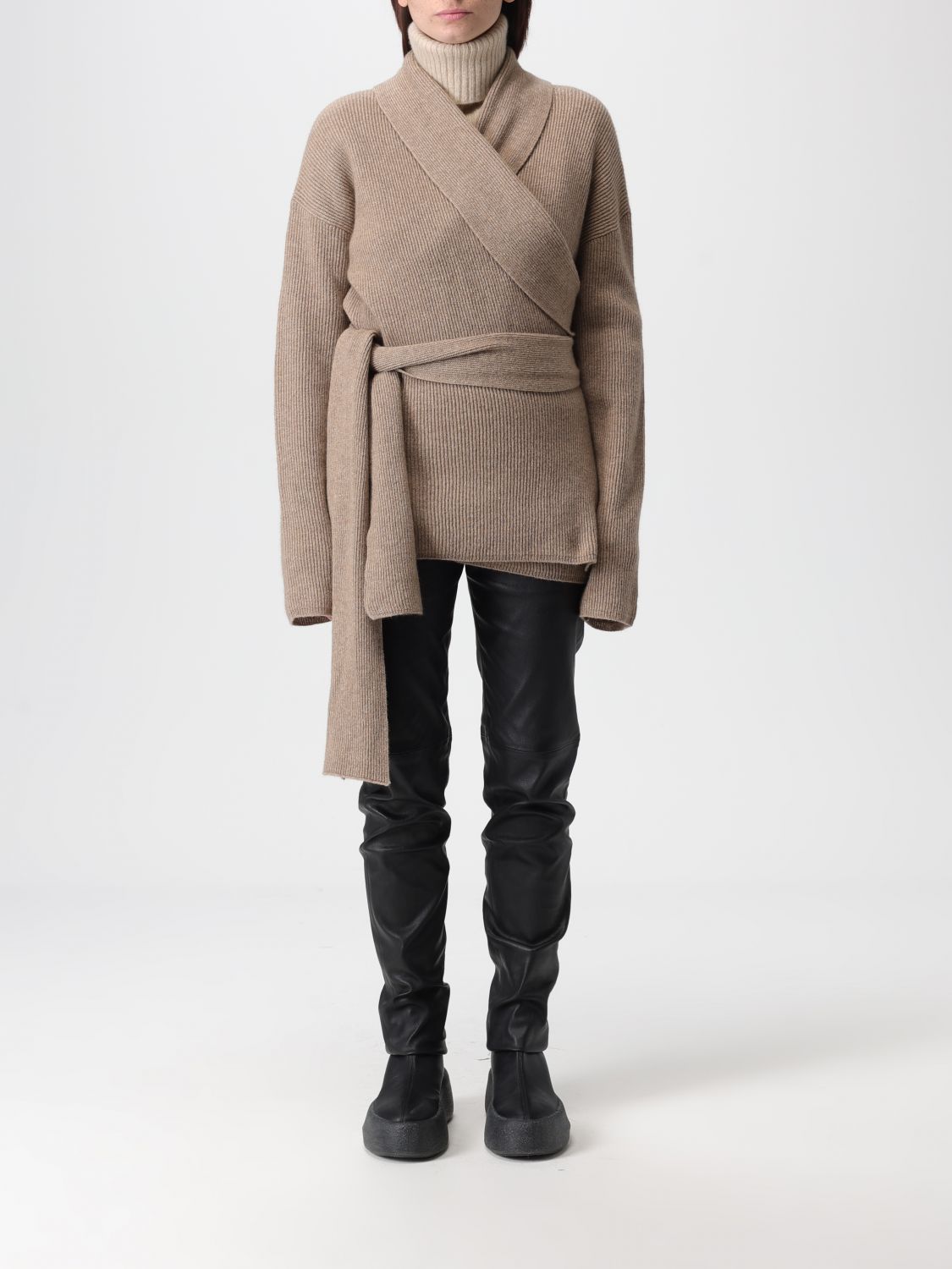 Uma Wang Cardigan Woman Color Beige In Neutral