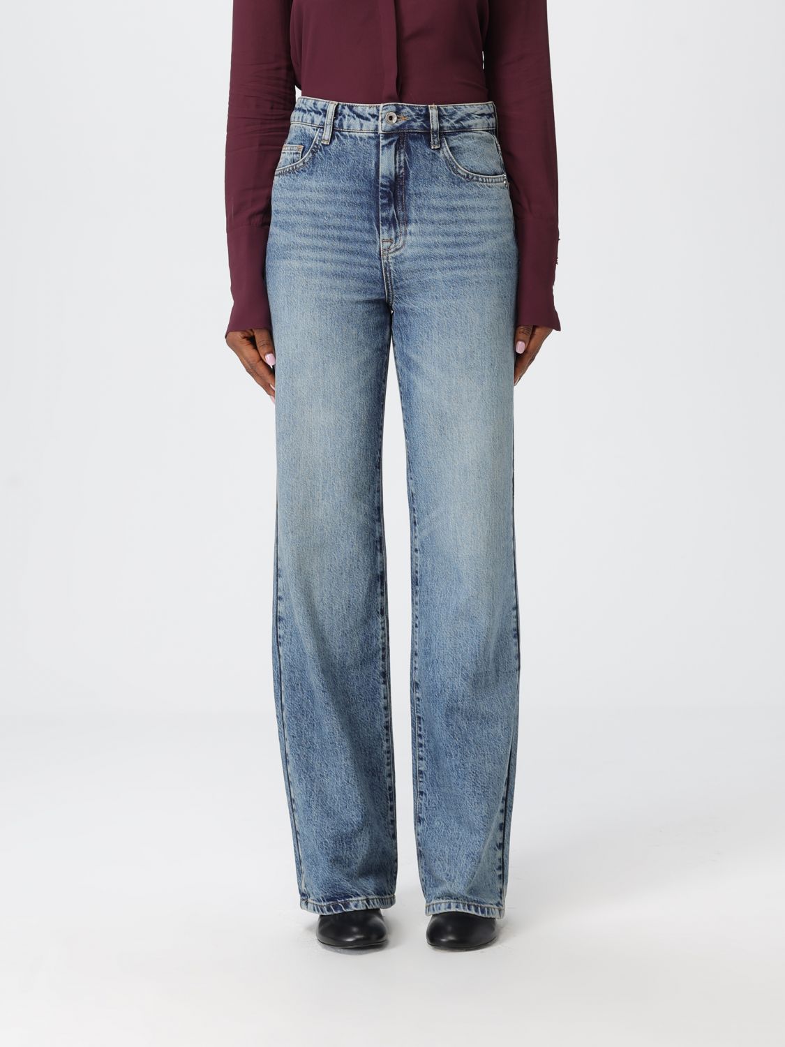 Patrizia Pepe Pants  Woman Color Denim In Blue