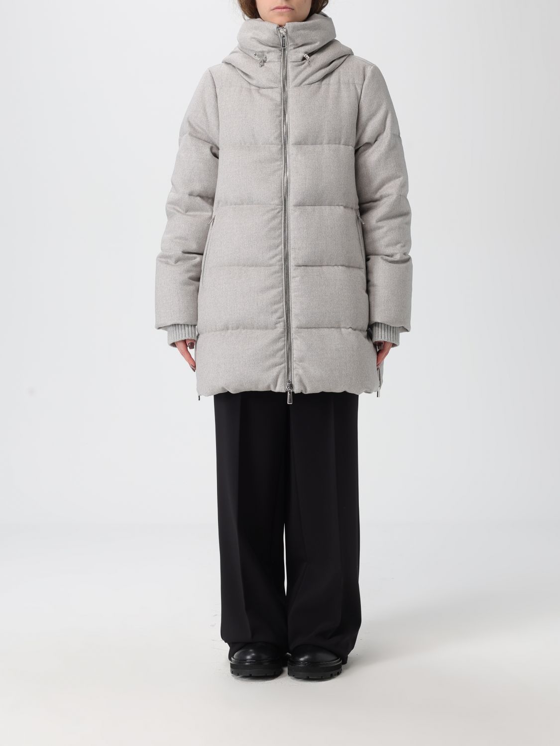 Moorer Jacket  Woman Color Silver In Silver