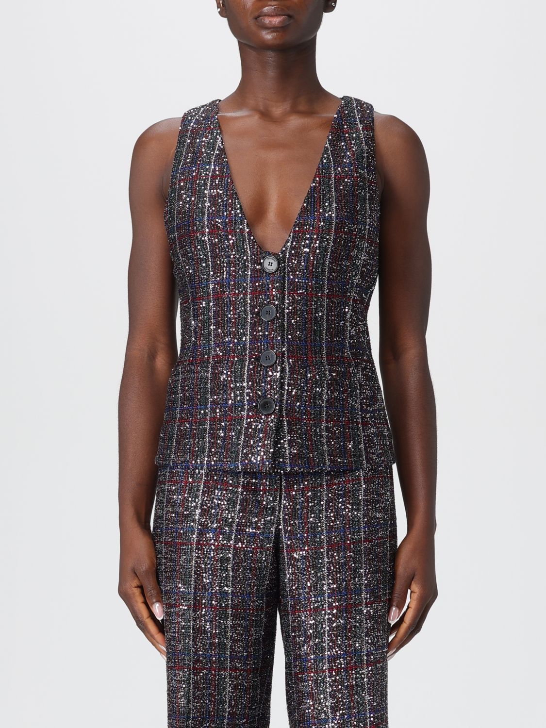 Missoni Waistcoat  Woman Color Black In Multi