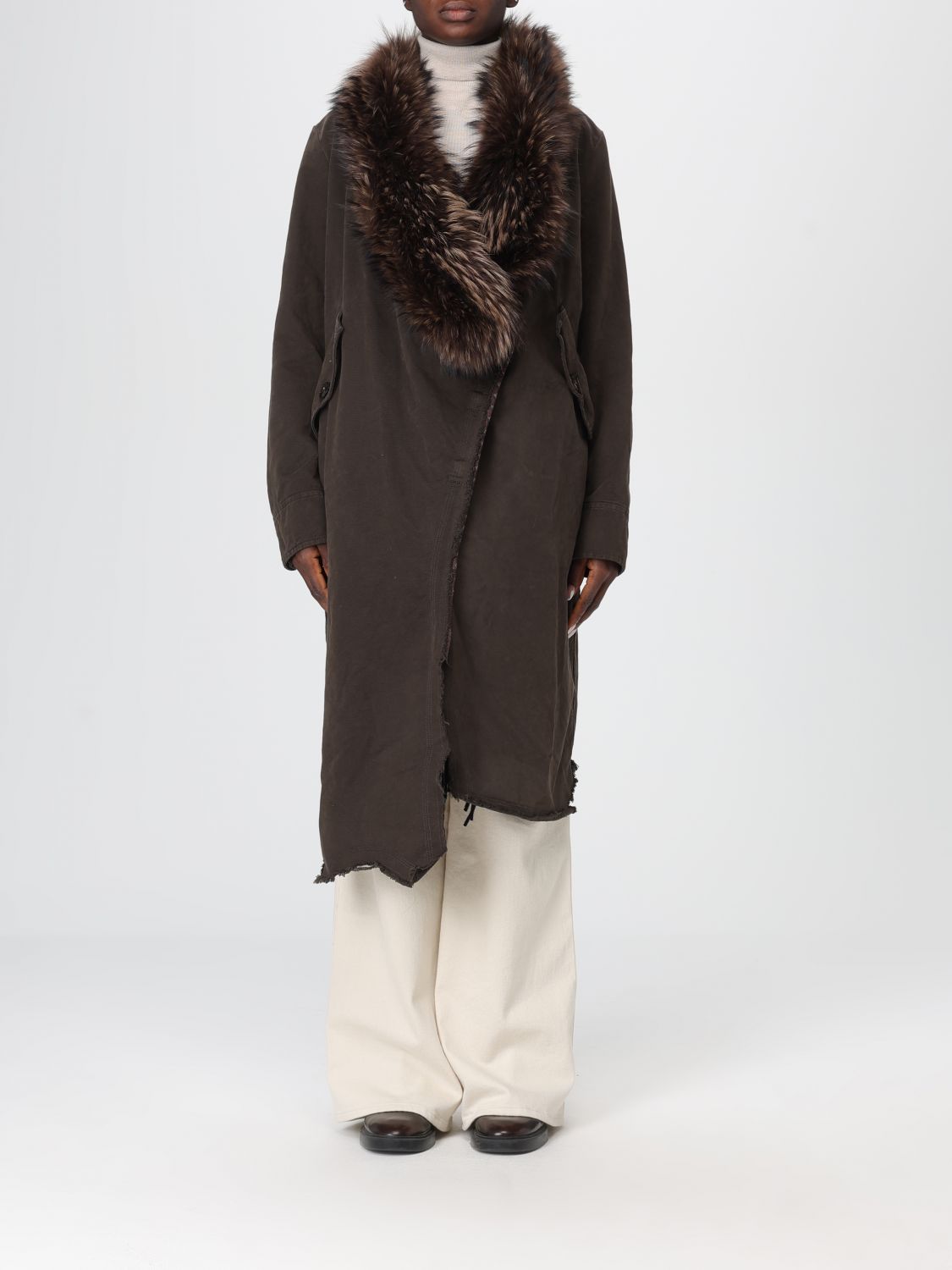 Bazar Deluxe Coat  Woman Color Brown In Brown