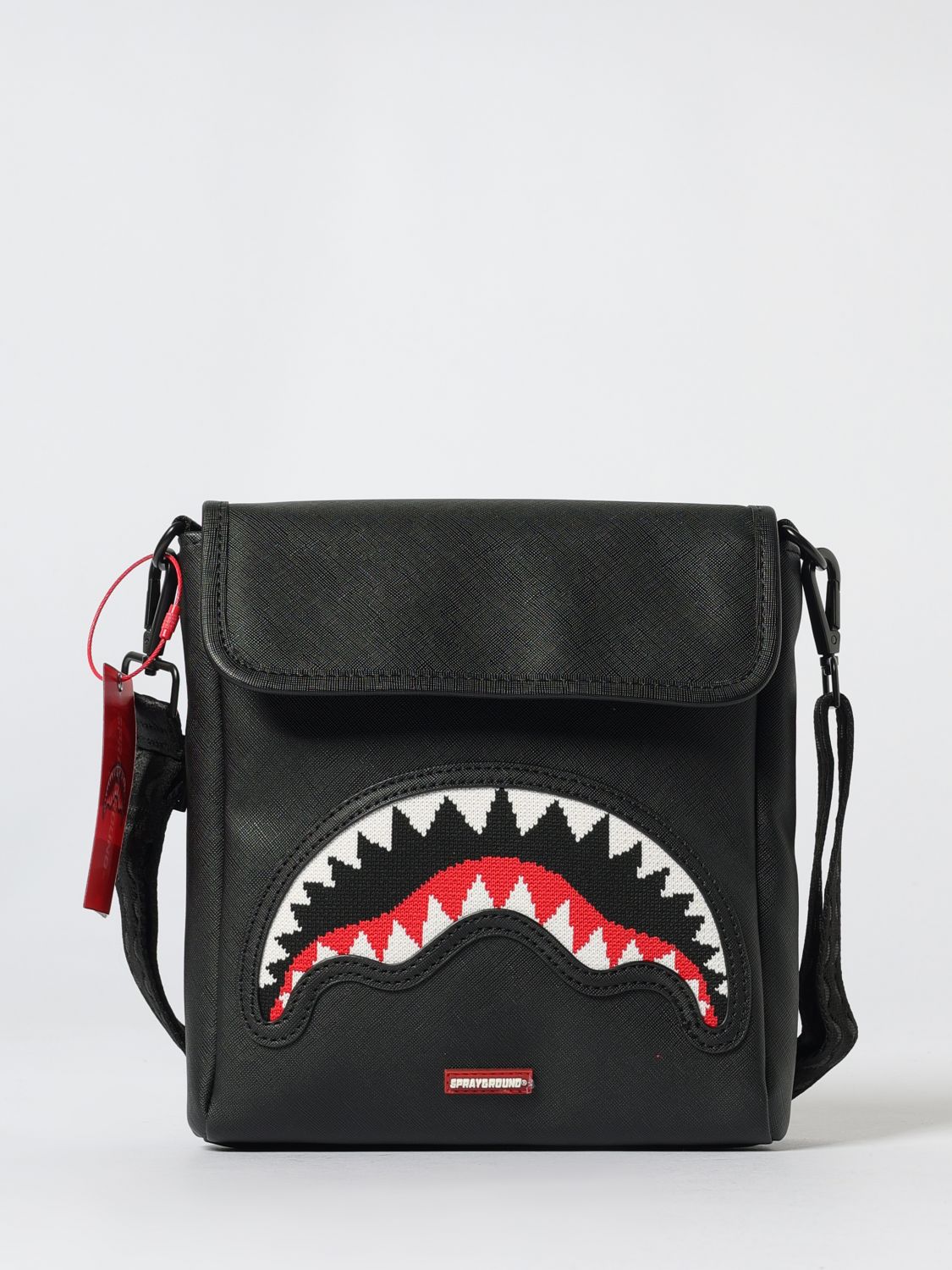 Sprayground Shoulder Bag  Men Color Black In Black