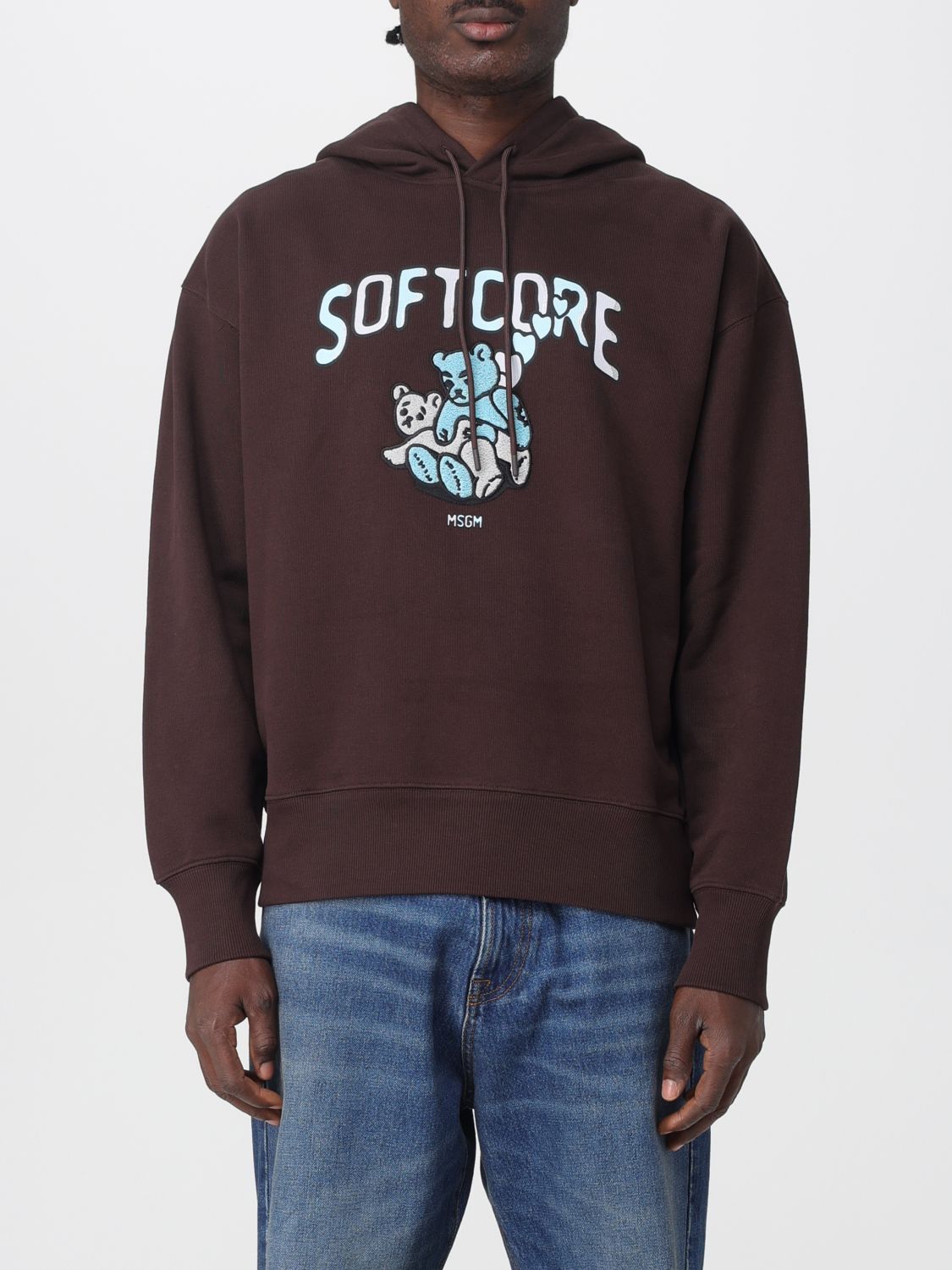 Msgm Sweater Men Color Brown In Brown