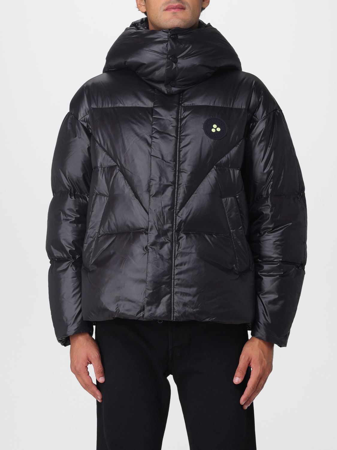 Peuterey Coat  Men Color Black In Animal Print