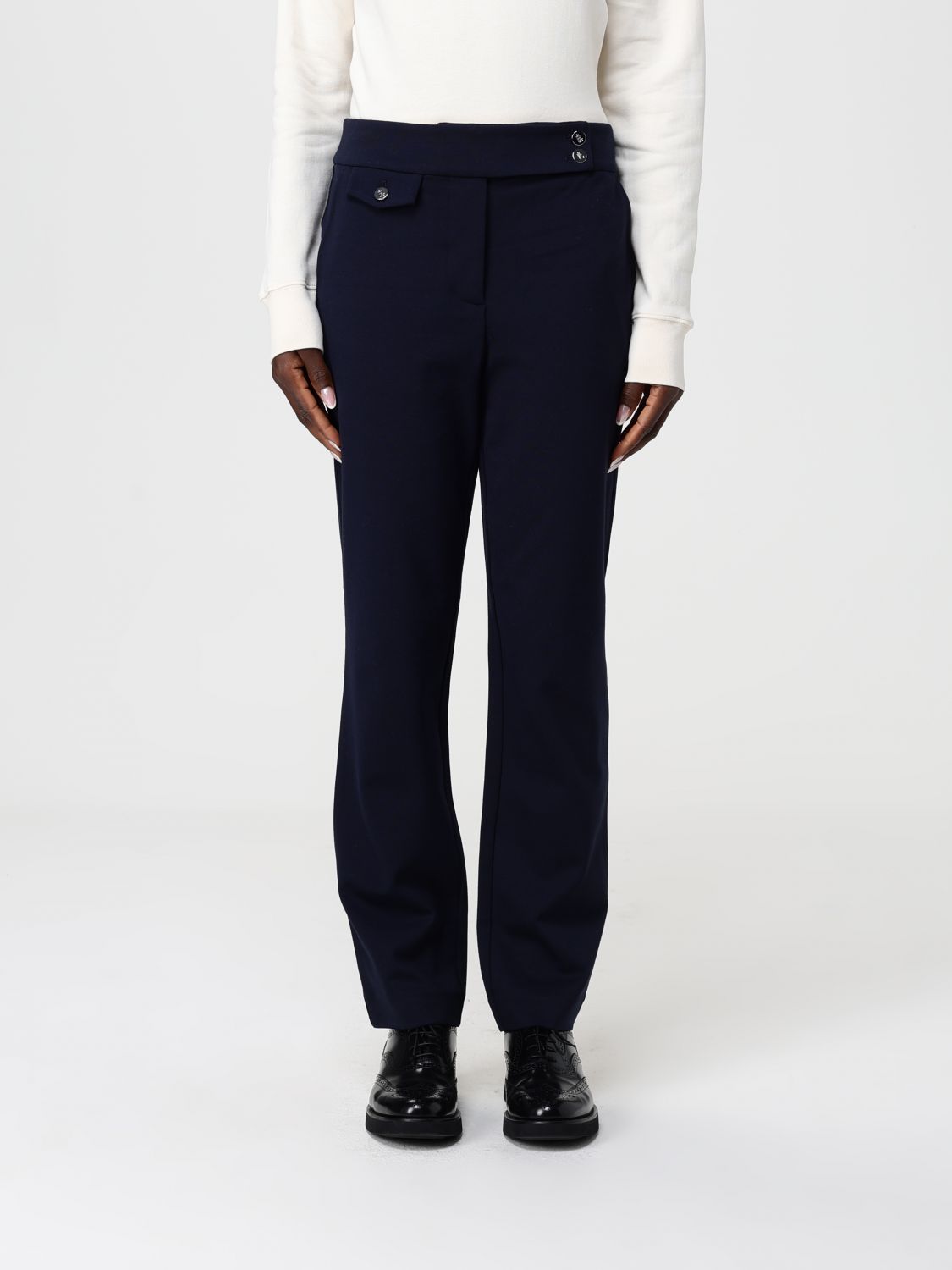 Ralph Lauren Pants Lauren  Woman Color Navy In Blue