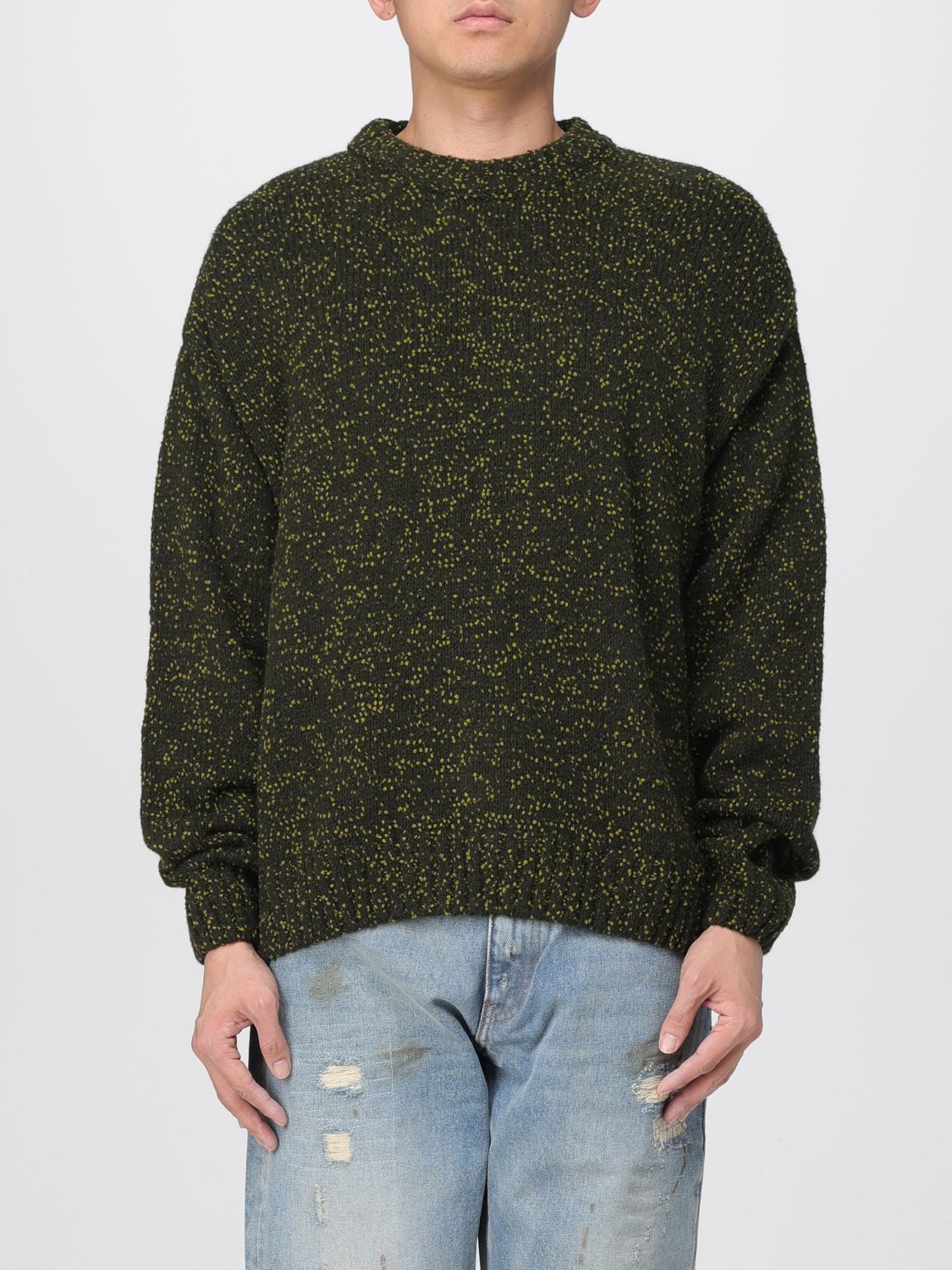 Amish Sweater  Men Color Moss Green