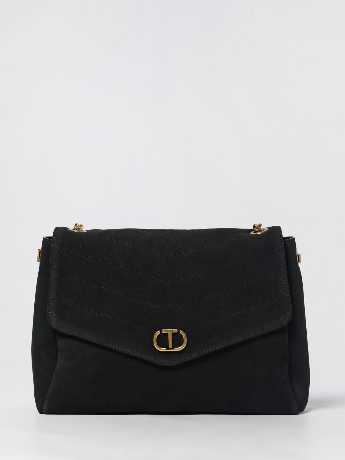 Twinset Shoulder Bag Woman Color Black In Black