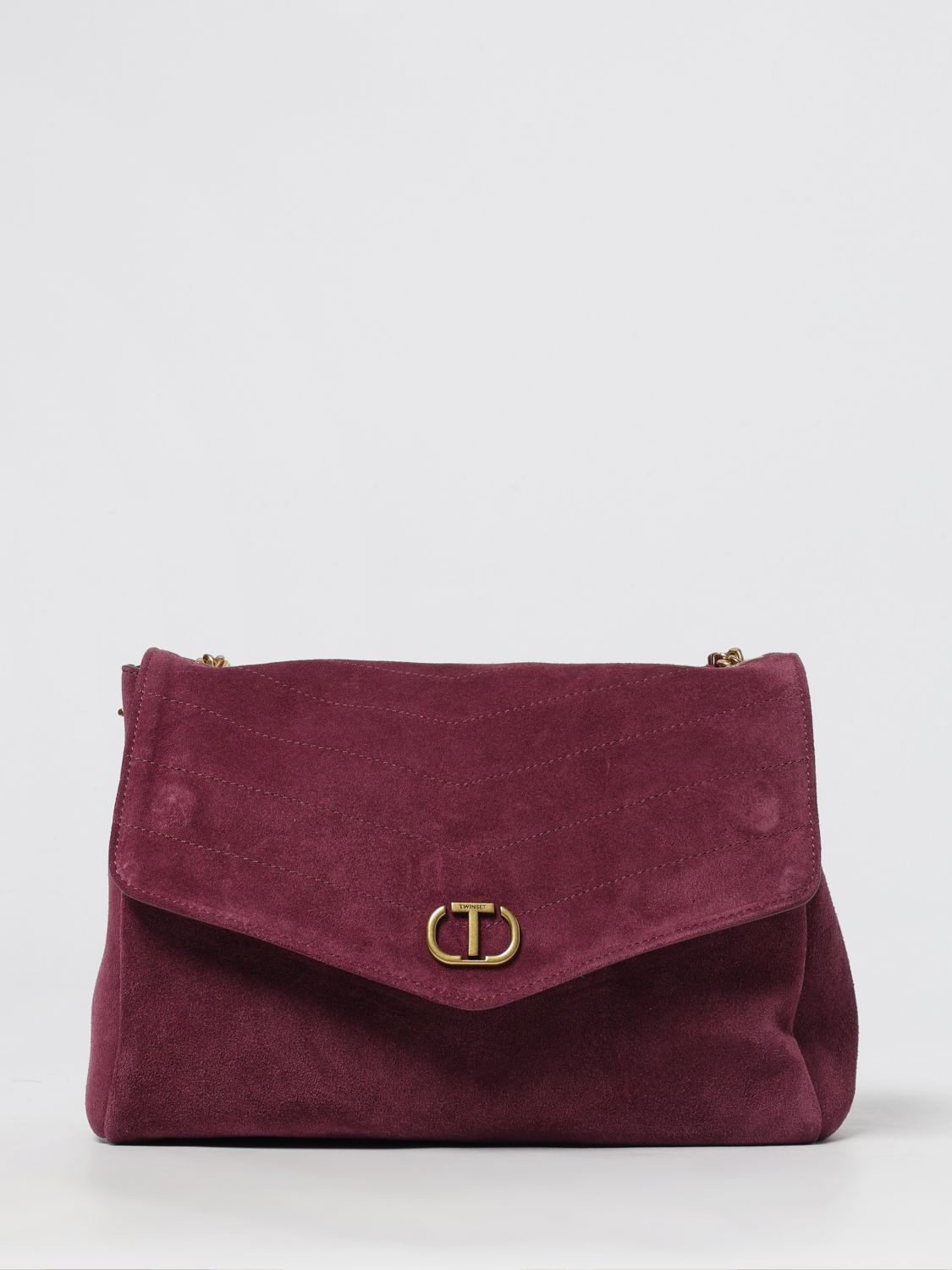 Twinset Shoulder Bag Woman Color Wine In Burgundy
