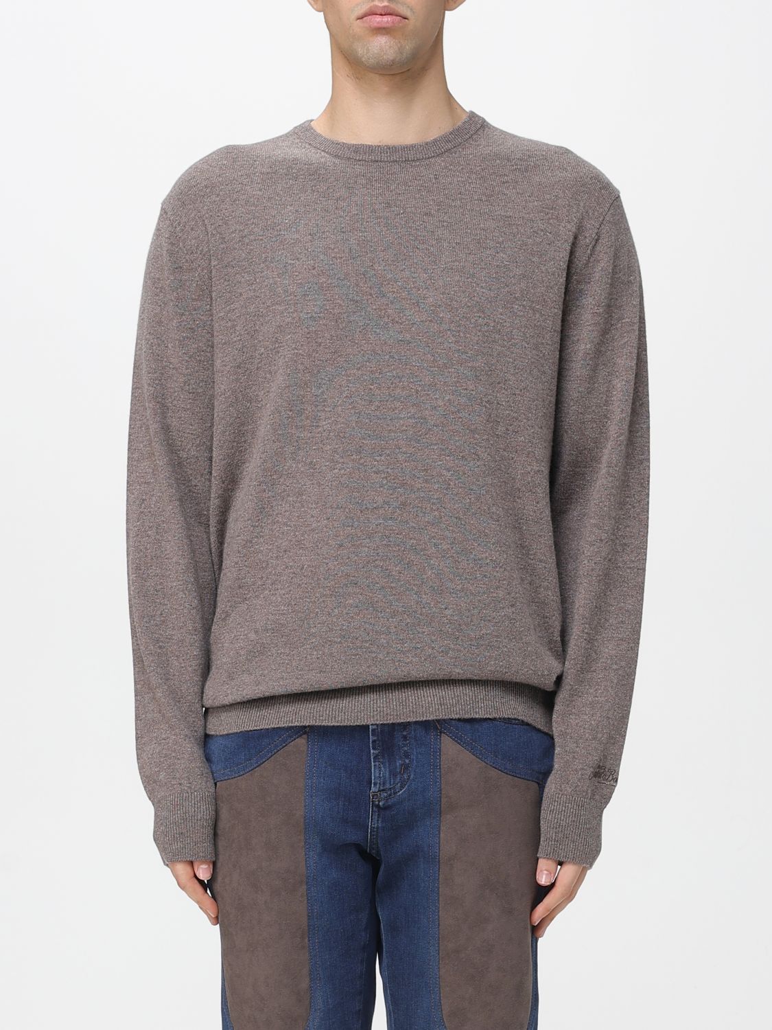 Mc2 Saint Barth Sweater Men Color Kaki In Gray