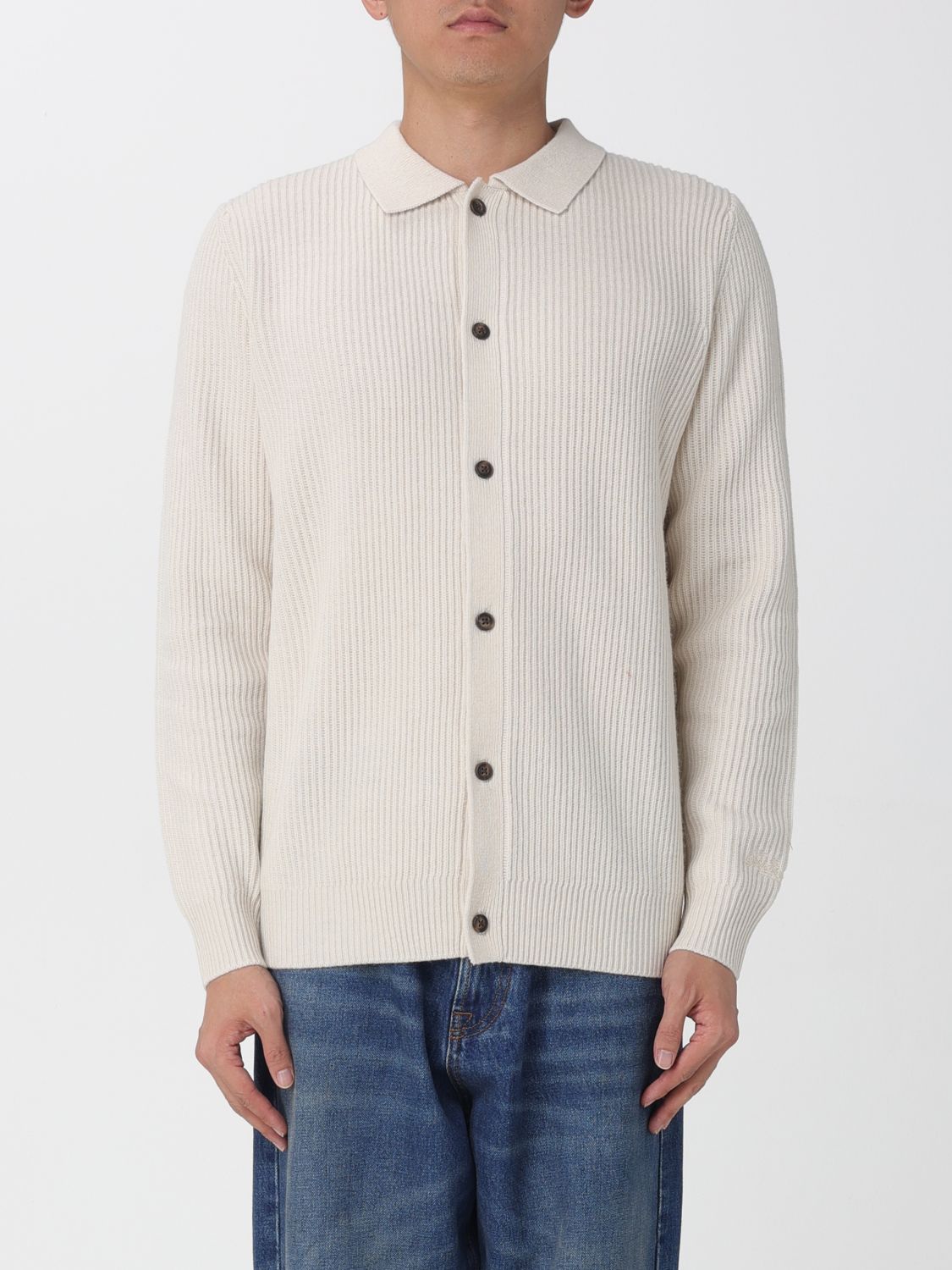 Mc2 Saint Barth Cardigan  Men Color Yellow Cream