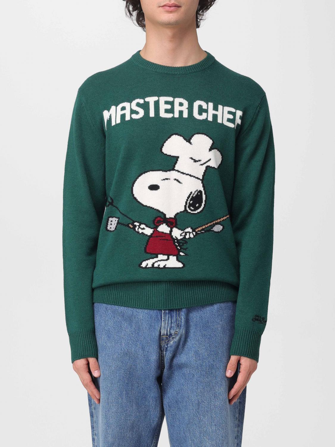 Mc2 Saint Barth Graphic Print Crew Neck Sweatshirt In Green