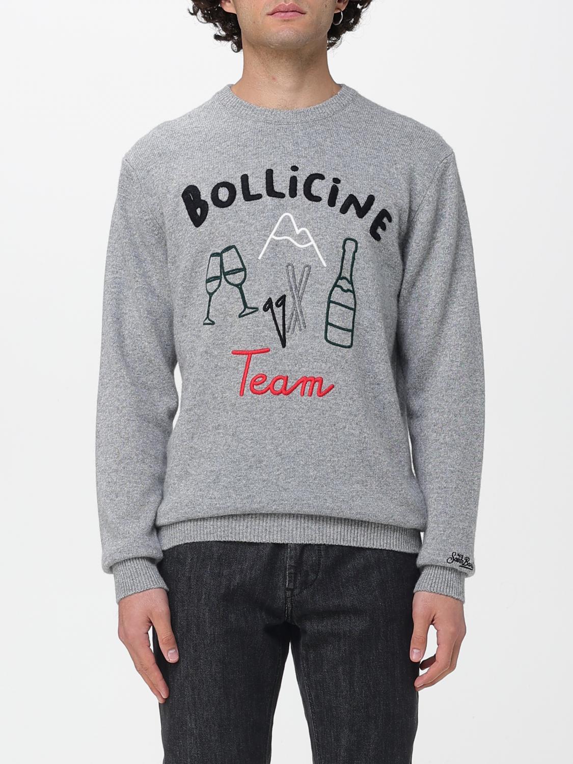 Mc2 Saint Barth Maglia Heron Bollicine Team Grigia In Gray