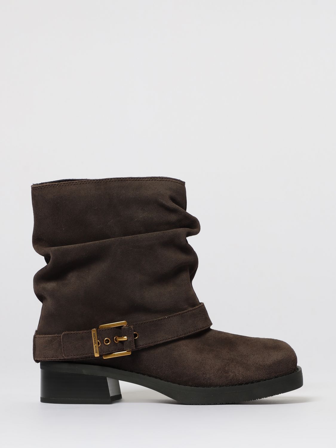 Michael Kors Flat Ankle Boot Woman Color Cocoa In Multi