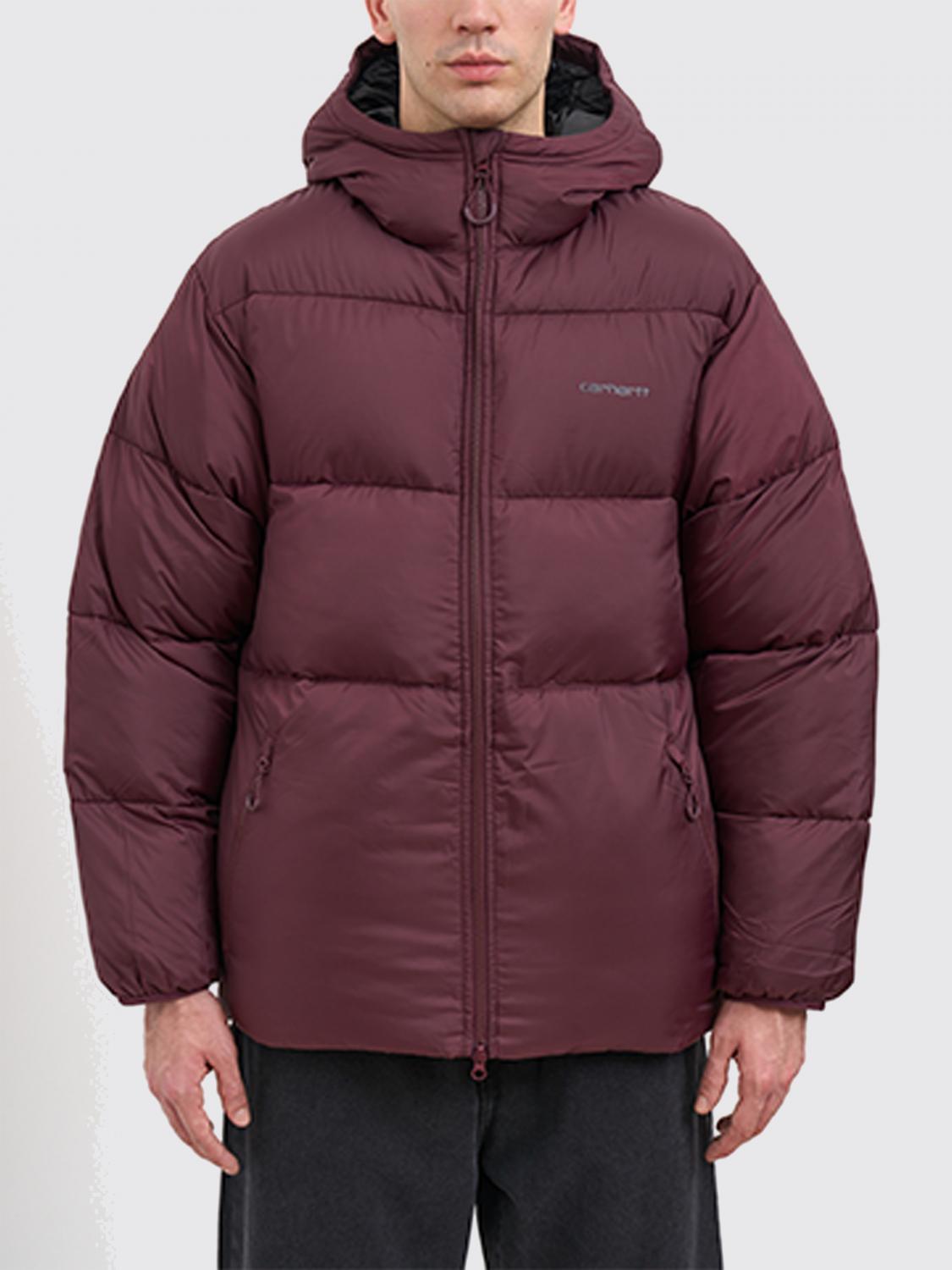 Carhartt Mens Rondo Black Toronto Hooded Shell Jacket In Red