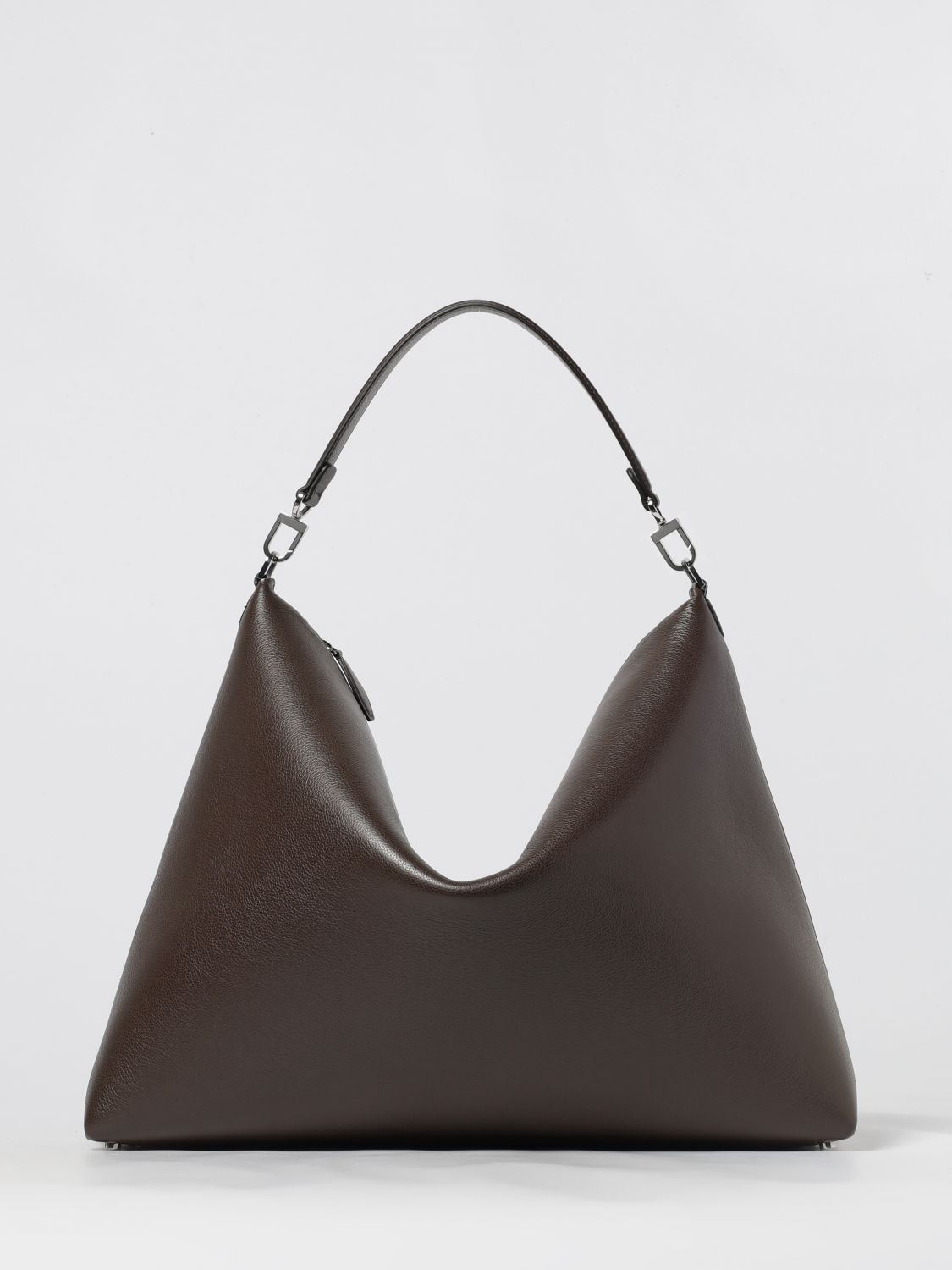 Totême Bevel Triangular Zip-top Tote Bag In Brown