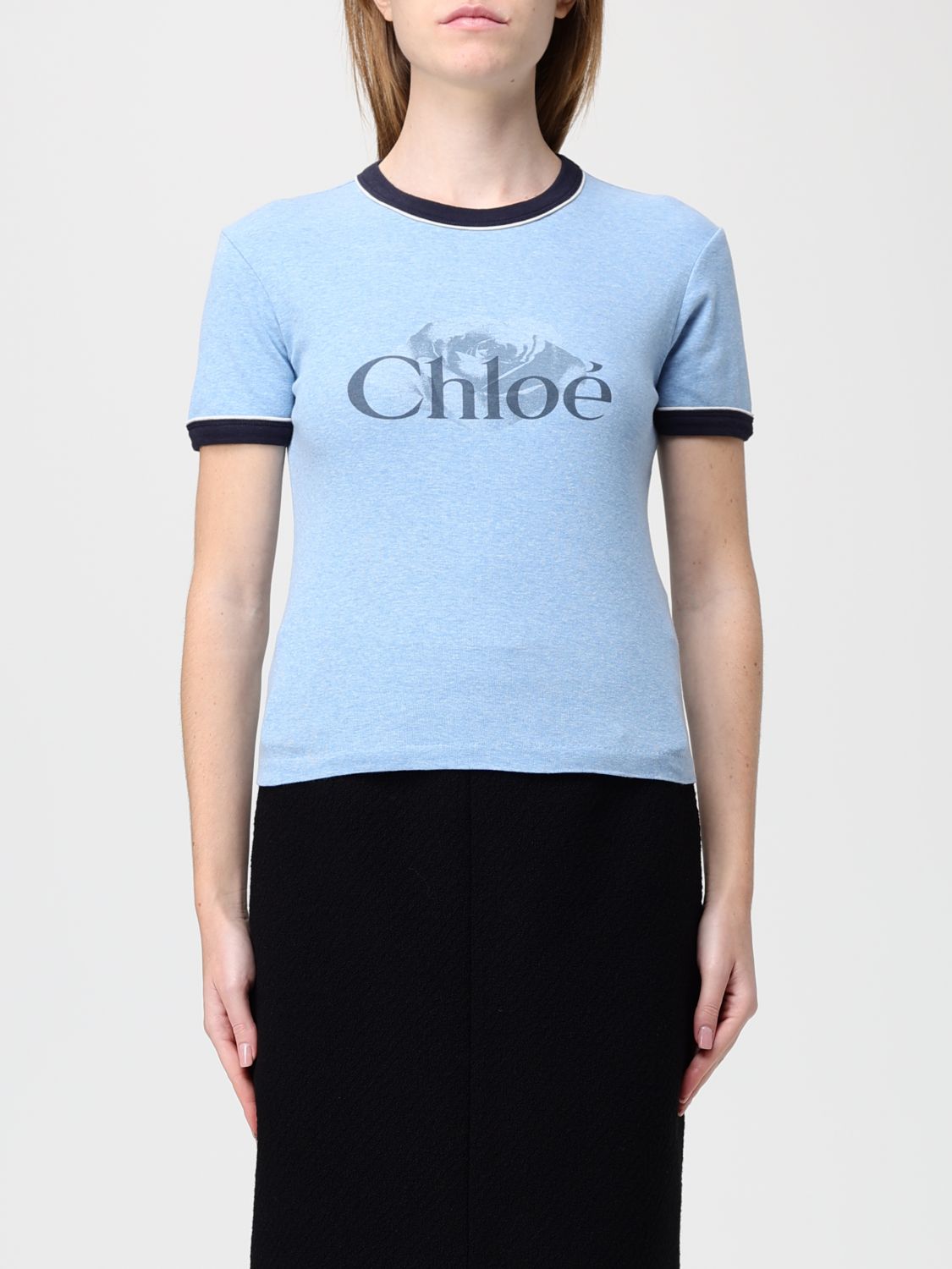 T-Shirt CHLOÉ Woman color Blue