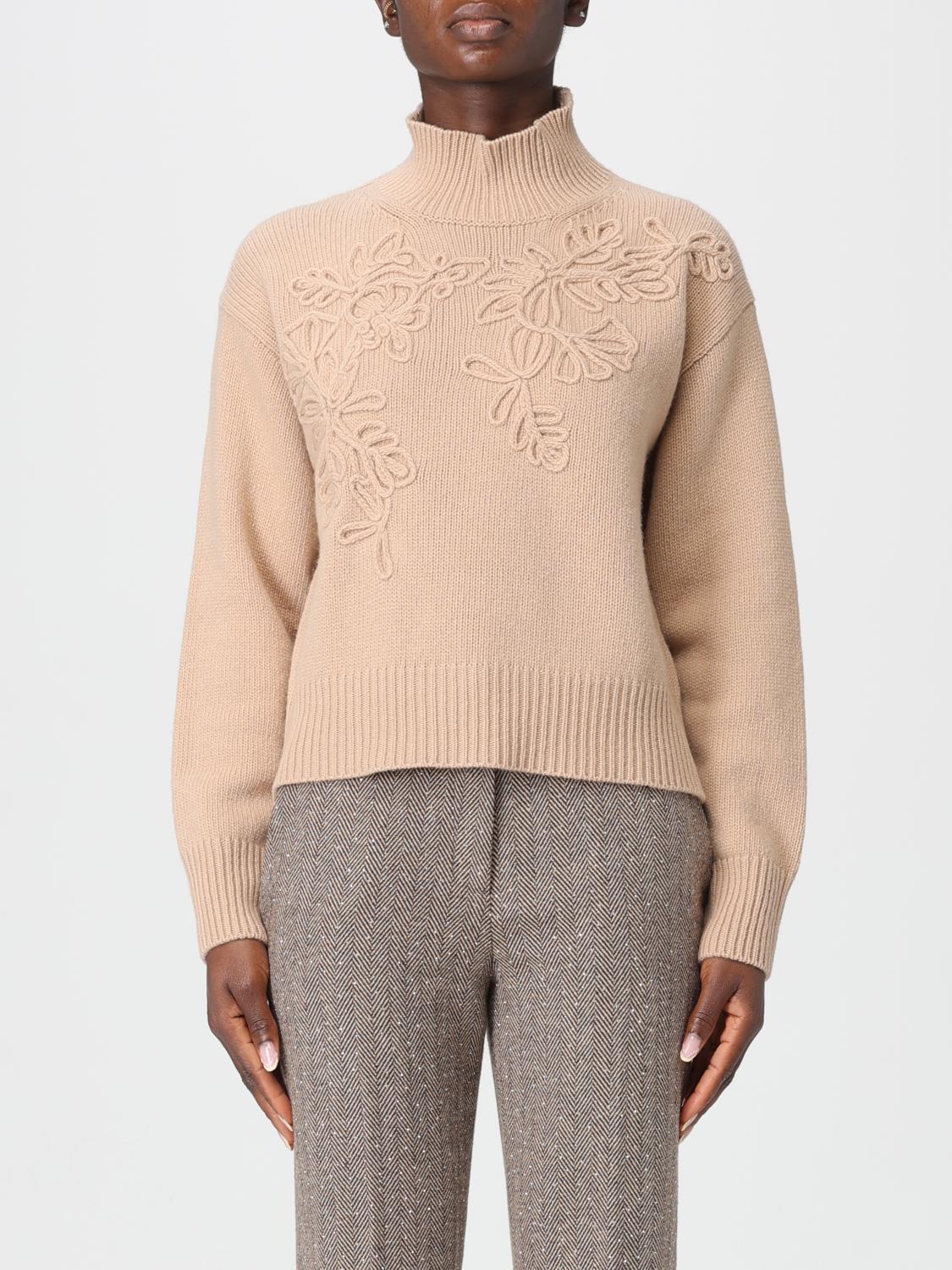 Ermanno Firenze Sweater  Woman Color Camel In Brown