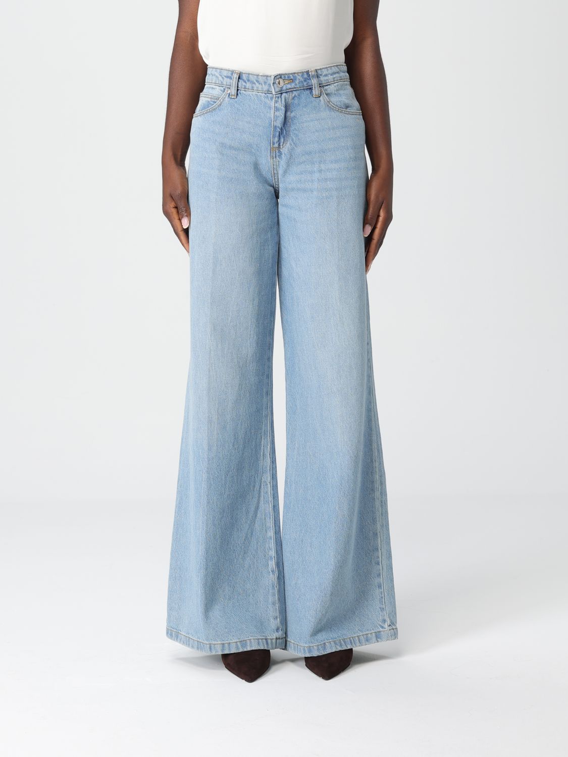 Ermanno Firenze Jeans  Woman Color Gnawed Blue