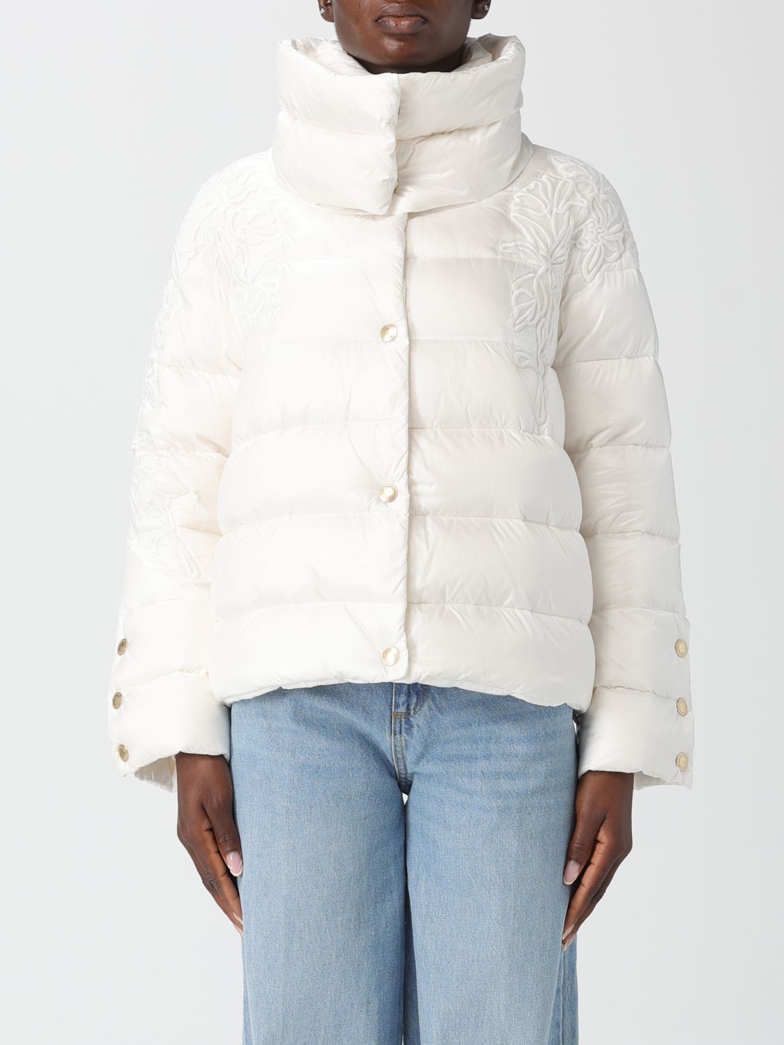 Ermanno Firenze Jacket Woman Color Beige In White