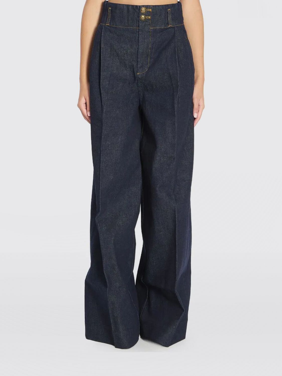 Zimmermann Denim Hypnotic Wide-leg Jeans In Blue