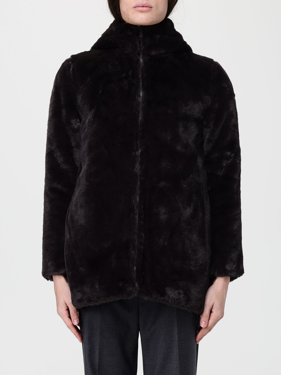 Save The Duck Coat Woman Color Brown In Brown