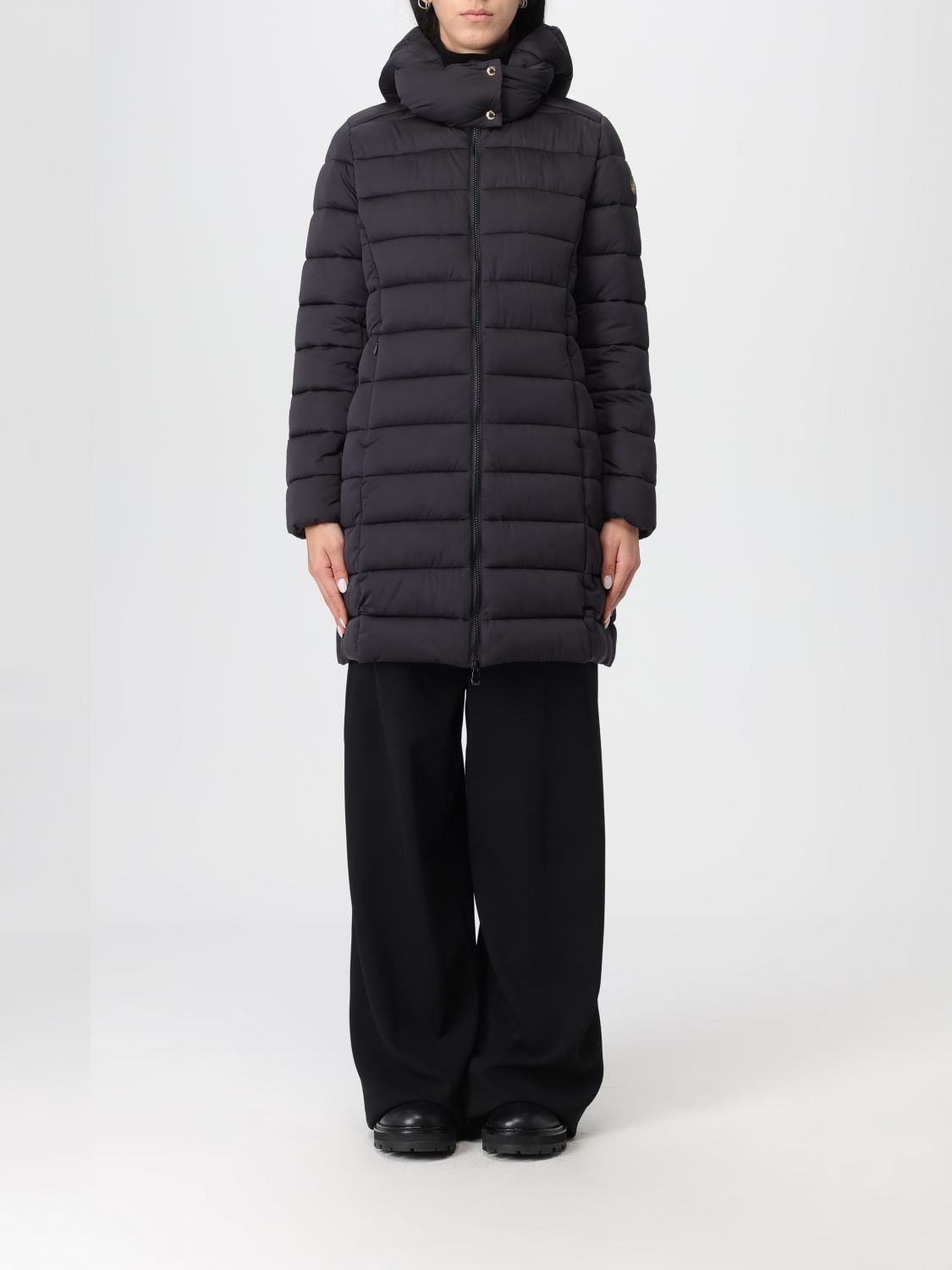 Save The Duck Coat  Woman Color Black In Black