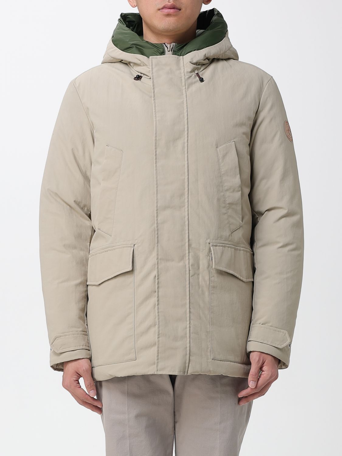 Save The Duck Coat  Men Color Beige In Neutral
