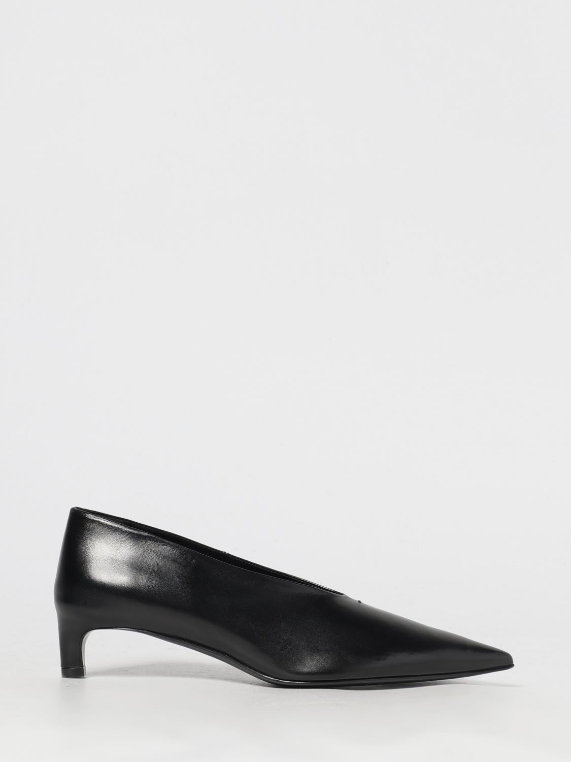 Jil Sander Pointed Toe Patent Leather Pumps In Multi