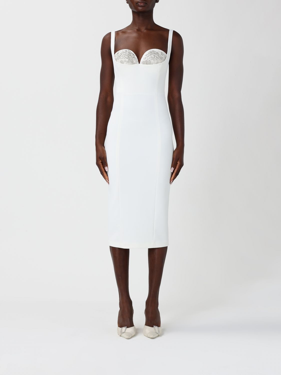 Elisabetta Franchi Dress  Woman Color Ivory In White