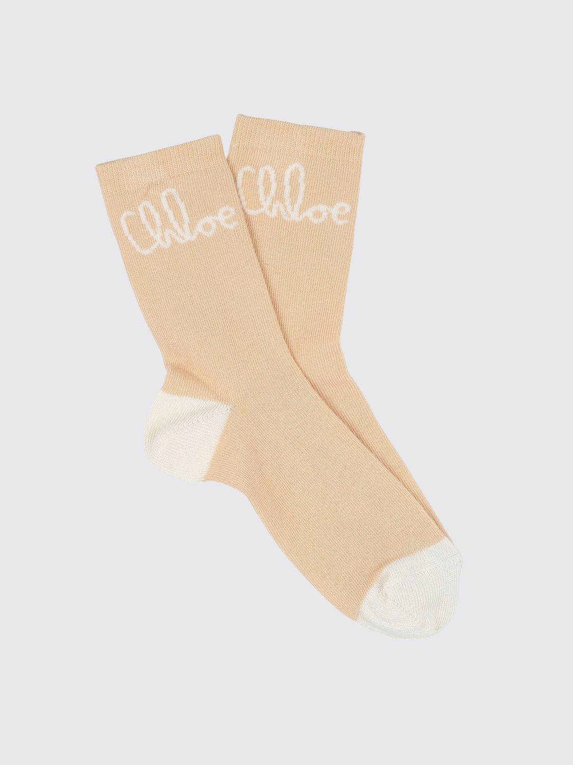 CHLOÉ Socken Kinder Farbe Beige