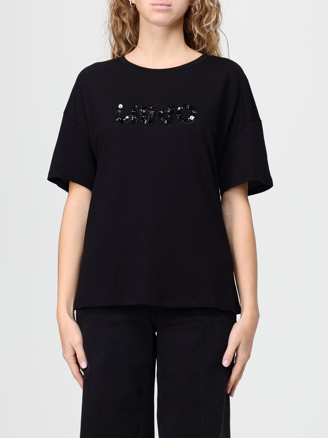 Liu •jo T-shirt Liu Jo Woman Color Black In Black
