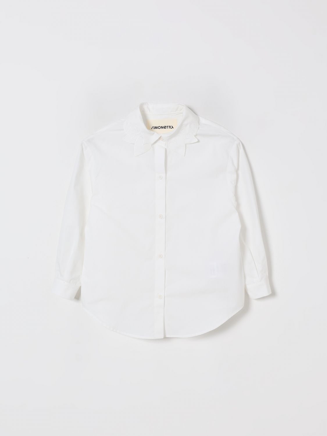 Simonetta Shirt Kids Color Ivory In White