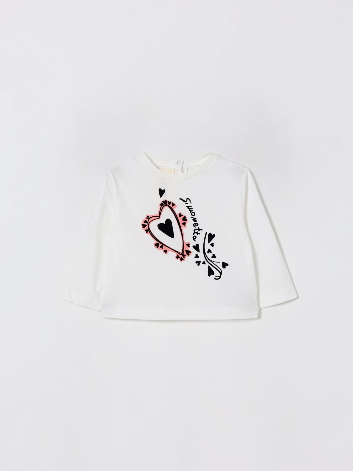 Simonetta T-shirt  Kids Color Ivory In White