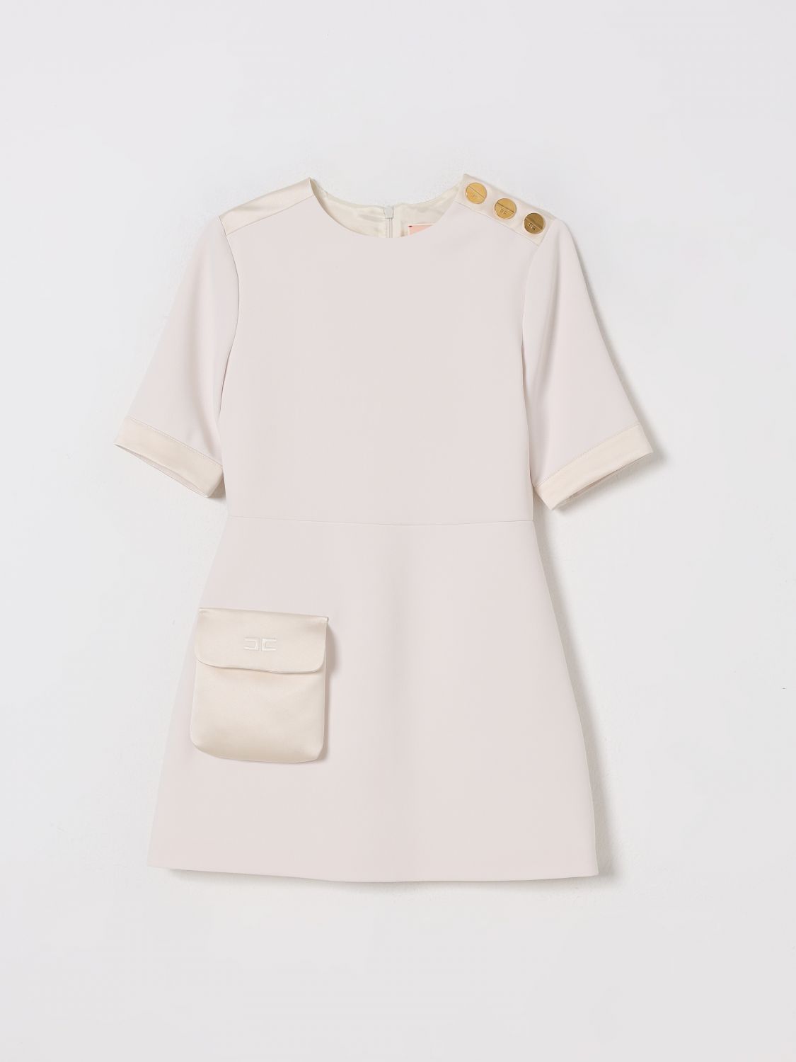 Elisabetta Franchi La Mia Bambina Dress  Kids Color White In Neutral
