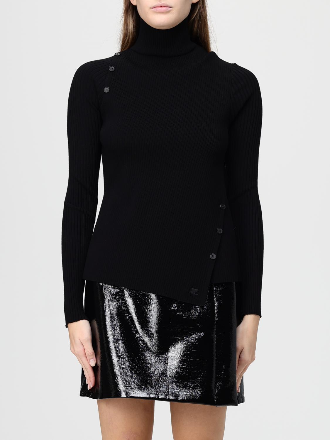 Courrèges Sweater  Woman Color Black In Black
