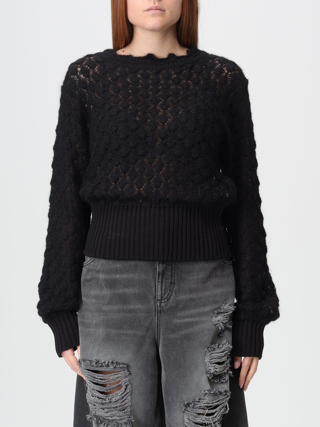 Blumarine Sweater  Woman Color Black In Black