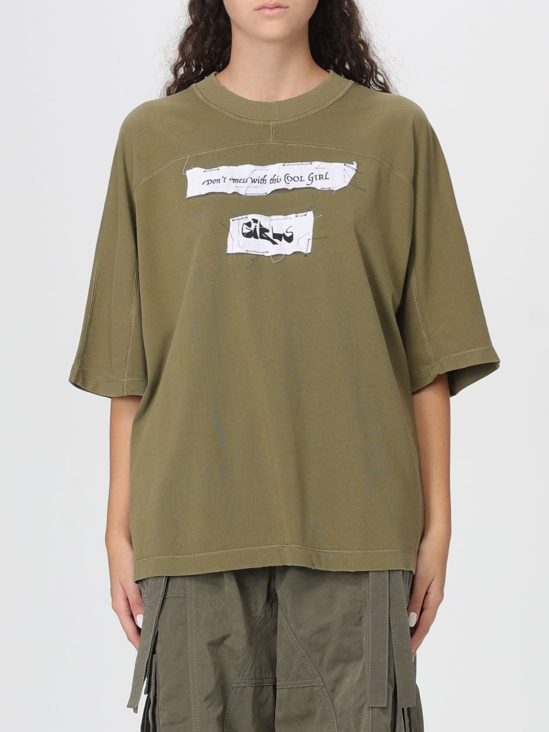 Dolce & Gabbana T-shirt Woman Color Green In Green