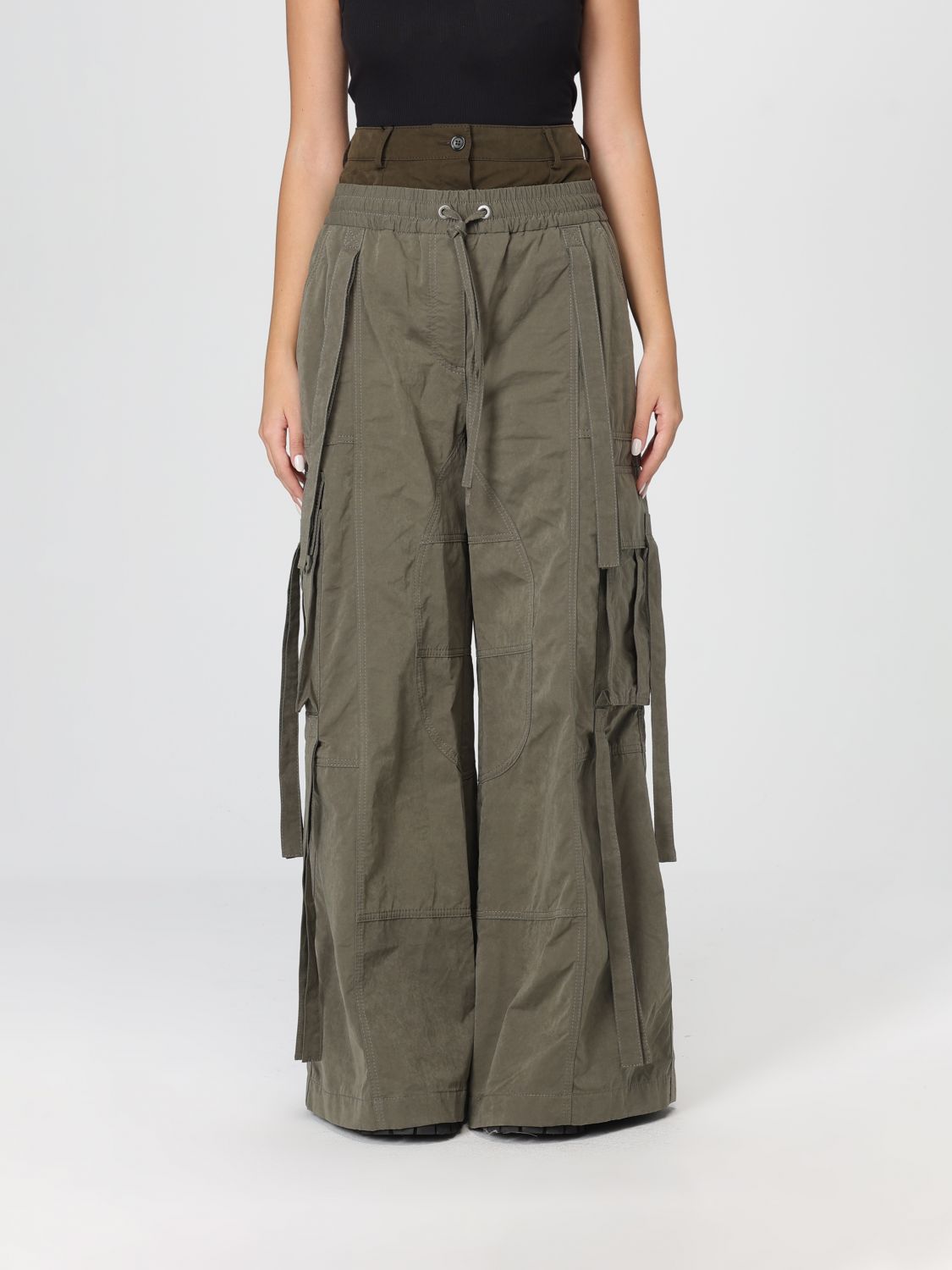 Dolce & Gabbana Waxed Faille Pants In Gray