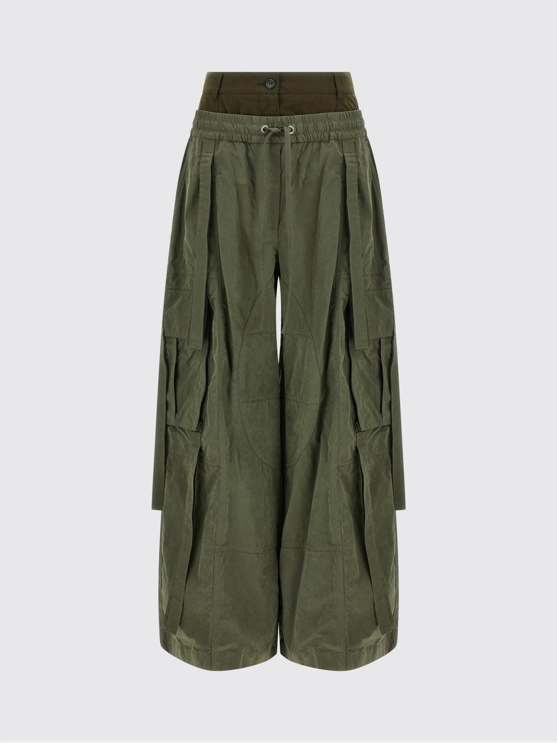 Dolce & Gabbana Pants  Woman Color Green In Green