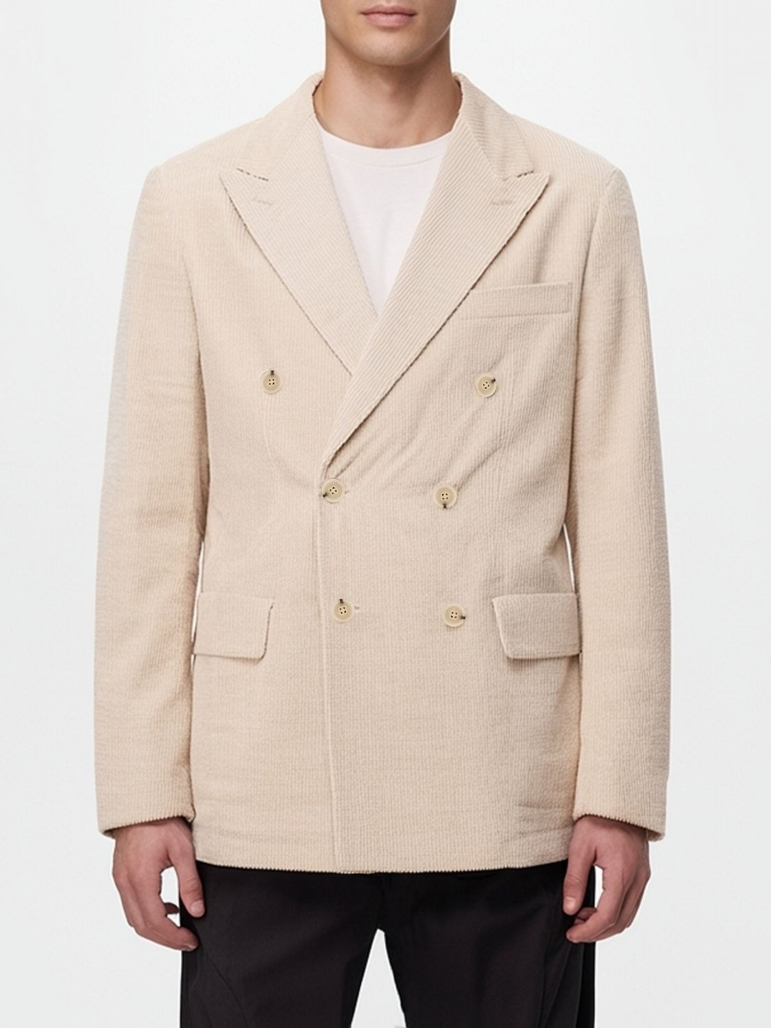 Hugo Boss Corduroy Blazer In Neutral