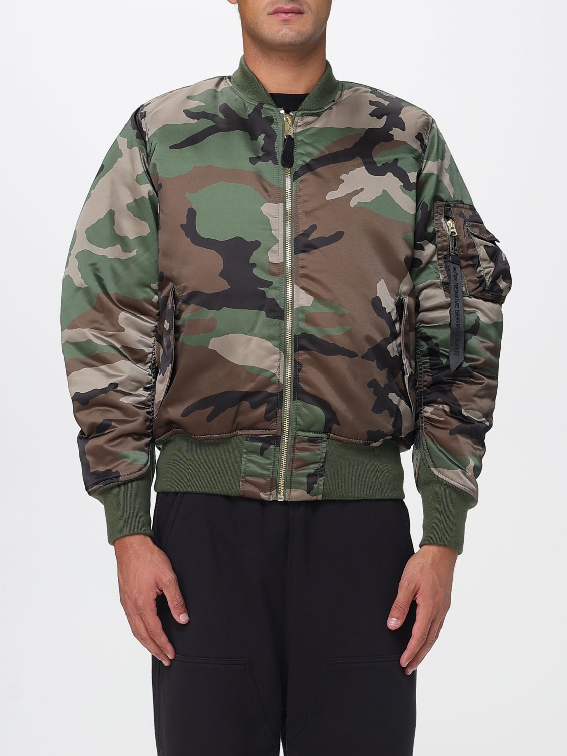 Jacket ALPHA INDUSTRIES Men color Green