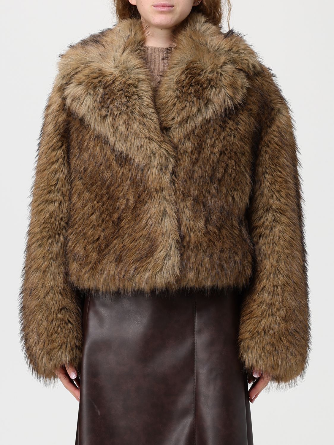 Stand Studio Samara Natural Jacket In Brown