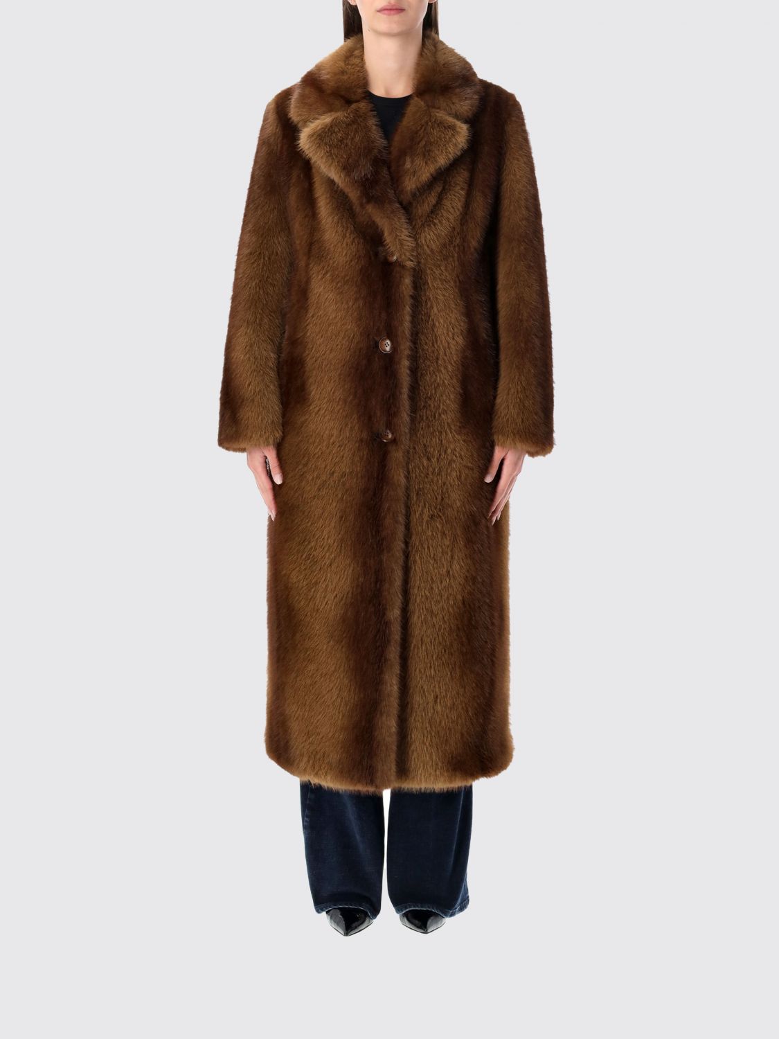 Stand Studio Coat  Woman Color Brown