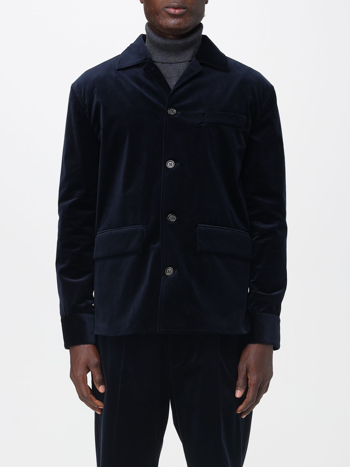 Paolo Pecora Jacket  Men Color Blue In Blue
