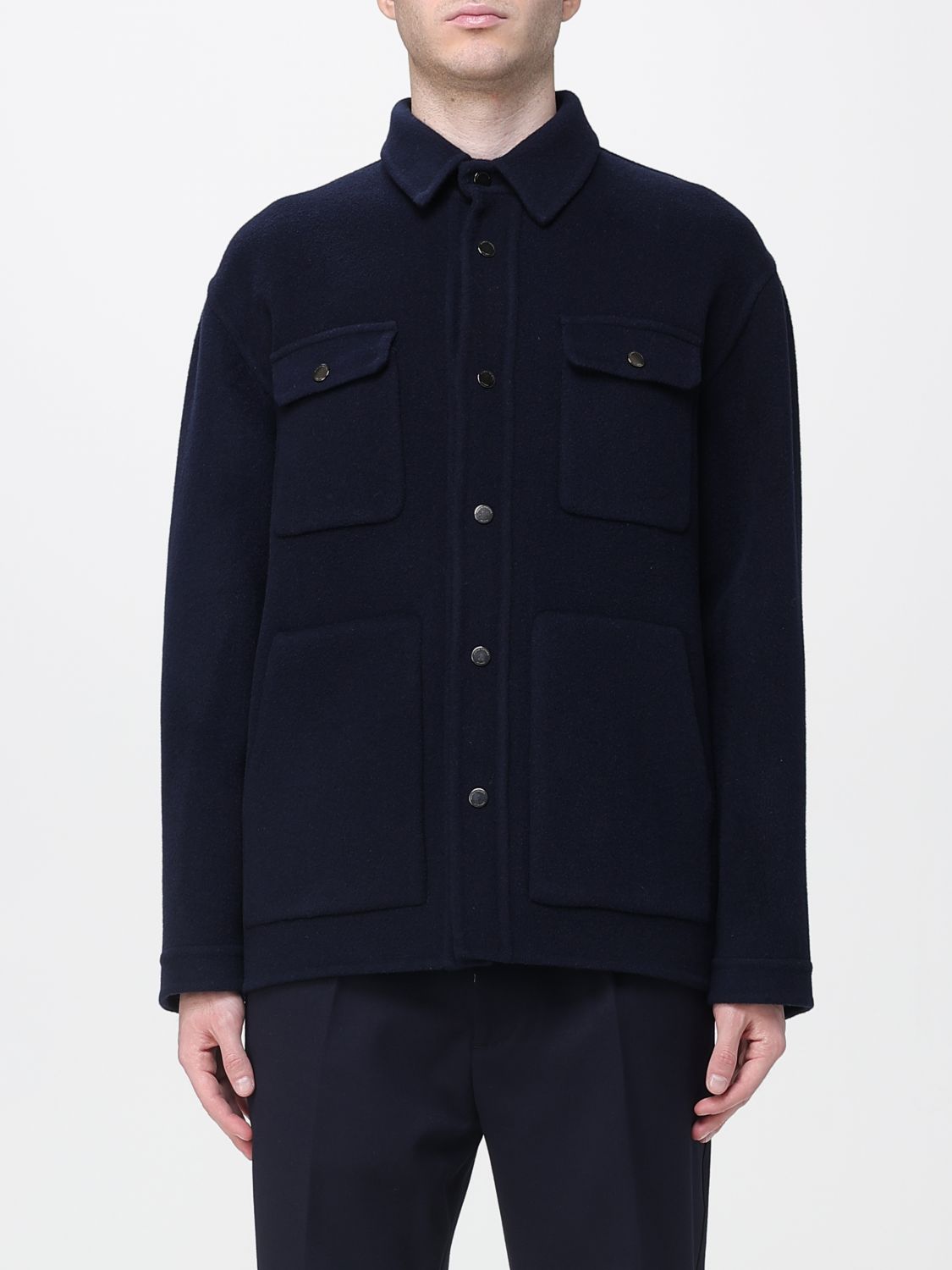 Paolo Pecora Jacket  Men Color Blue In Blue