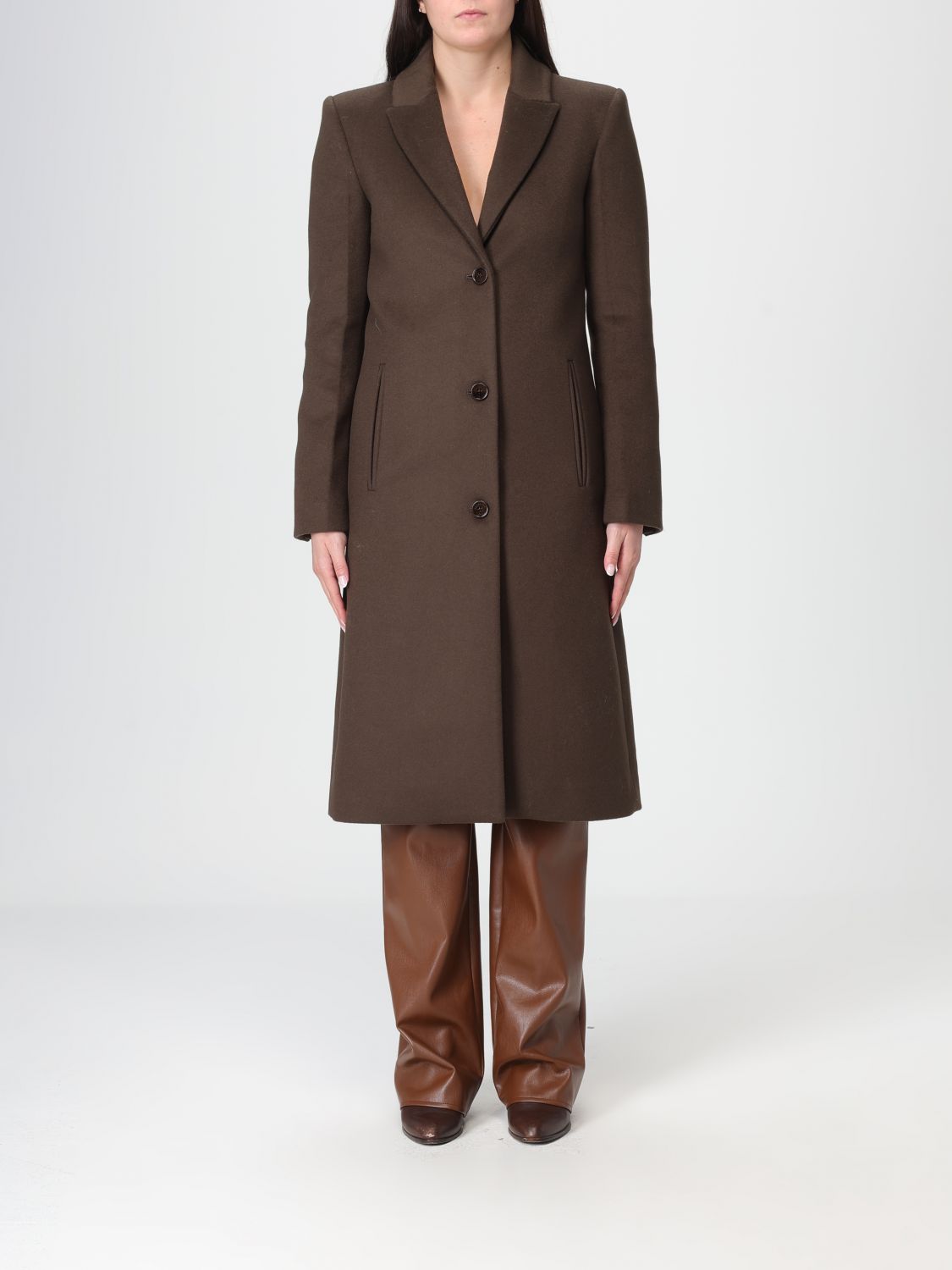 Patrizia Pepe Coat  Woman Color Cocoa In Brown