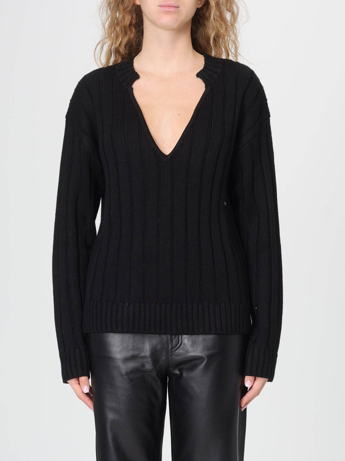 Patrizia Pepe Sweater  Woman Color Black In Black