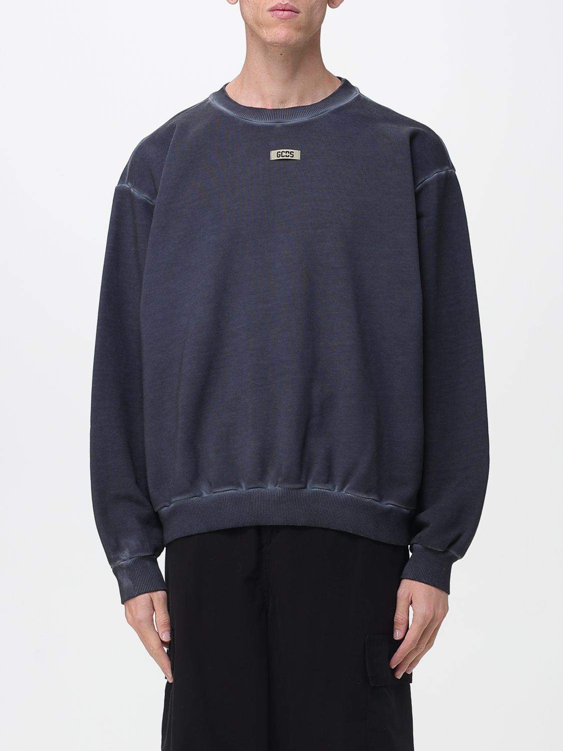 Gcds Sweatshirt Mit Logo-schild In Blue