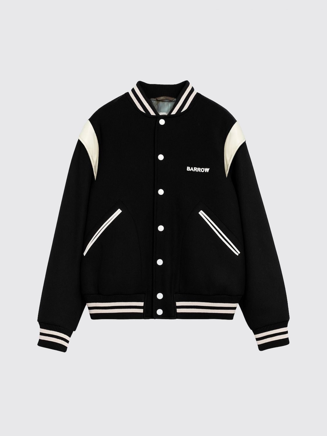 Barrow Black Varsity Jacket In Black